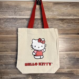 Sanrio Hello Kitty x Forever 21 Red/Tan Tote Bag New!